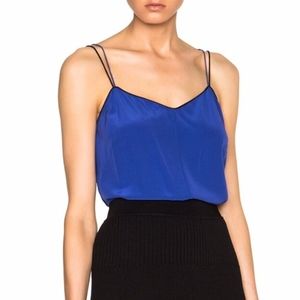 Rag & Bone Patti silk camisole Clematis Blue XSmall